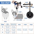 thumbnail image 4 of JFBUJC Small Dog Wheel-Chair for Back Legs, Walking Assistance for Disabled Dog, Wheel Chair Hind Limb Hind Back Leg Disabled Dog Mobility Aid Trolley, 4 of 5
