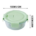 thumbnail image 3 of Ohufall Glass Bento Box Can Be Microwave Oven Students Heated Lunch Box Office Fresh-keeping Box Food Storage Containers Meal Prep Containers Food Containers With Lids, 3 of 6