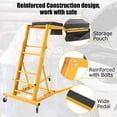 thumbnail image 4 of TROPOW Adjustable Heavy-Duty Automotive Creeper, 400 Lbs Capacity, 48" to 66" Height Range, 4 Swivel Caster Wheels, Foldable Design for Home Garage & Workshop, 4 of 6