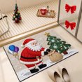 thumbnail image 2 of Tapis de Sol de Salle de Bain Tricoté de Noël Absorbant Tapis d'Entrée, 2 of 6