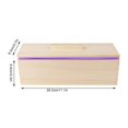 thumbnail image 4 of Qiilu 1200ML Silicone Soap Mold with Lid DIY Tool Purple for Baking Cake Chocolate, 4 of 8