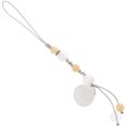 thumbnail image 1 of 1PC Jade Agate Mobile Phone Pendant Car Key Hanging Pendants Multi-purpose Hanging Pendant Delicate Phone Chain Decor for Car Phone Fan Clothing Decor White, 1 of 8