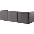 thumbnail image 3 of Meridian Furniture Quincy Canapé Modulaire en Velours Gris, 3 of 27