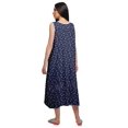 thumbnail image 3 of Moomaya Robe de Nuit d'Allaitement à Col Rond Imprimée pour Femmes en Coton, 3 of 5