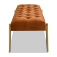 thumbnail image 4 of Jennifer Taylor Home Aria Banc d'Appoint Rembourré Or Orange Brûlé, 4 of 13