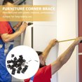 thumbnail image 4 of MasteelfCA 100pcs Plastic Furniture Corner Braces Drawer Bottom Repair Fixing Mending Wedges, 4 of 8