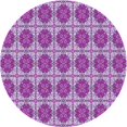thumbnail image 1 of Ahgly Company Tapis d'Intérieur Lavable en Machine Carré Transitionnel Magenta Foncé Violet, 3 Pieds Carré, 1 of 7