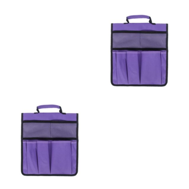 Transemion Work Portable Storage Bags With Ample Storage Space Durable Foldable Garden Kneeler Tool Bag Purple 2Set