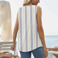 thumbnail image 5 of EGNMCR Débardeurs pour Femmes Mode Imprimée Col en V T-shirt Confortable Ample Sans Manches Blouse Décontractée, 5 of 5