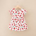 thumbnail image 2 of LUOGENLI Robe Bébé Robes pour Bébés Filles Jupe Maxi avec Fente Grande Taille Rouge Melon D\'eau 3-4 Ans, 2 of 4