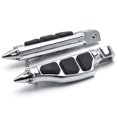 thumbnail image 2 of Krator Stiletto Motorcycle Foot Pegs Footrests Left+Right Compatible with Yamaha Raider 2008-2013 Front, 2 of 3