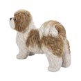 thumbnail image 3 of Statue d'Animal de Décoration de Jardin Brun et Blanc Debout Shih Tzu, 3 of 5