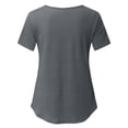 thumbnail image 4 of Chemises à Manches Courtes pour Femmes Enceintes Femmes Allaitement Couleur Unie Col Rond Manches Courtes Col Rond Blouse d'Allaitement Blouses à Manches Courtes pour Femmes Hauts à Manches Courtes pour Femmes, 4 of 9