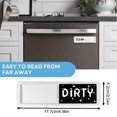 thumbnail image 2 of Trashcans For Bedroom KitchenTour Dishwasher Magnet Clean Dirty Sign Upgrade Super Strong Clean Dirty Magnet For Dishwasher Large Text Easy To Read Non Scratch Indicator Kitchen Decor Silver, 2 of 5