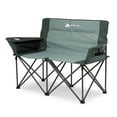 thumbnail image 3 of Chaise de camping double Ozark Trail de type causeuse, verte, 3 of 9