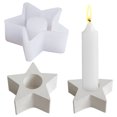 thumbnail image 4 of Five Pointed Star Circular Heart-shaped Candle Molds Gypsum Drip Molds, 4 of 7