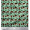 thumbnail image 1 of Soimoi Poly Georgette Fabric Leaves & Floral Block Fabric Prints by Yard 52 Inch Wide, 1 of 3