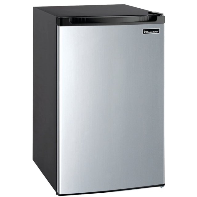 Magic Chef MCBR440S2 Réfrigérateur et Congélateur Compact 4,4 Pieds Cubes, Argent