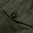 thumbnail image 4 of RXIRUCGD Manteau à Capuche Décontracté pour Homme, Coupe Ample, Uni, à Manches Longues, Sans Capuche, Manteaux Décontractés, Vert Armée, Taille : 3TG, 4 of 6