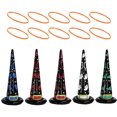 thumbnail image 1 of 1 Set of Inflatable Halloween Witch Hat Ring Set Party Toss Game Party Supplies, 1 of 8