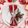 thumbnail image 3 of Fixing Clip 2 Product Category Fixing Clip Contemporary Metal Maple Leaf Napkin Ring for Autumn Seasonal Table Setting and Thanksgiving, 3 of 5