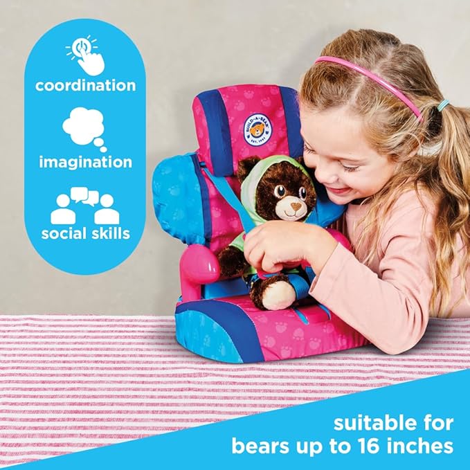 Siège d'appoint de voiture pour peluche Build-a-Bear Workshop