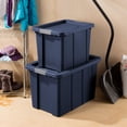 thumbnail image 4 of Sterilite Tuff1 18 Gal Plastic Storage Tote Bin with Lid, Blue (18 Pack), 4 of 9