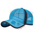 thumbnail image 2 of GDREDA Mens Hats and Caps Unisex Classic Low Profile Mesh Baseball Cap Soft Unconstructed Adjustable Size Dad Hat，Grey, 2 of 7