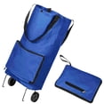 thumbnail image 3 of Bacs de Rangement sous le Lit Sacs d'Épicerie Réutilisables avec Roues Sacs de Magasinage Pliables - Imperméables et Résistants 2 en 1 Panier d'Achats Pliable Panier d'Achats Pliant Chariot de Traction Pliant Magasinage, 3 of 8