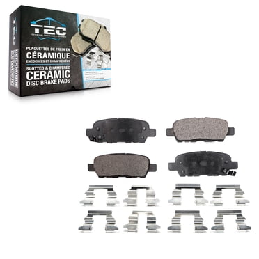 TEC Rear Ceramic Disc Brake Pads TEC-905 for Car Nissan Rogue Sentra Altima Murano INFINITI Sport Qashqai Pathfinder LEAF Juke QX60 Maxima Q50 G35 G37 X-Trail Suzuki Grand Vitara QX50 350Z EX35 FX35 Z