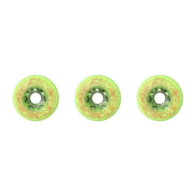 Youkk 2 Pcs Prise Silencieuse Support Amélioré et Élargi - Roue de Patin à Roues Alignées pour Professionnel Vert 80mm 3Ensemble