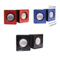 thumbnail image 2 of Computer Speakers Subwoofer Universal Music Loudspeaker Mini Mini Speaker Wired USB Sound Surround Office Laptop Multimedia Notebook Red, 2 of 9