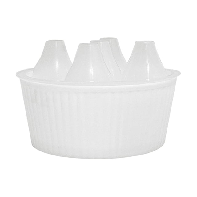 GROWTH TANK Flower Pot Planters Organizer Water Level Indicator Plant Containers,Hydroponics Flower Pot for 14cm Bulb Kitchen Indoor White