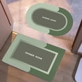 thumbnail image 4 of Dvkptbk Bath Set of 2 Bathroom Rugs Bath Mat Non Slip Absorbent Stain Resistant Quick Dry Washable Bathroom Rug Bath Mats for Bathroom Floor Tub Sink Shower Mat Easy Care Green 16"x24", 4 of 8