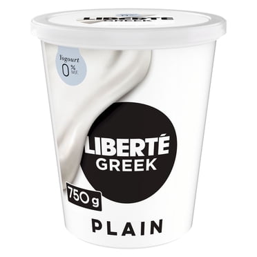 Liberté Grec Yogourt 0 %, Nature, Teneur élevée en protéines, 750g