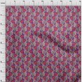 thumbnail image 3 of oneOone Cotton Silk Fabric Leaves & Floral Block Print Sewing Fabric BTY 42 Inch Wide, 3 of 5
