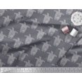 thumbnail image 3 of Soimoi Poly Georgette Fabric Turtle Block Printed Fabric 1 Yard 42 Inch Wide, 3 of 3