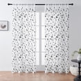 thumbnail image 2 of Ohufall Large Size Translucent Leaf Embroidered Decorative Curtains For Double Bedroom Living Room Home Window Treatments, 2 of 6