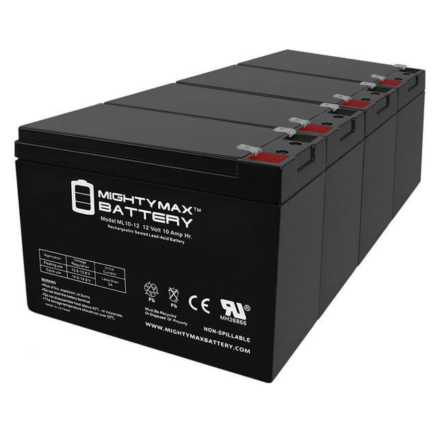 ML10-12 - 12 VOLT 10 AH SLA BATTERY - PACK OF 4