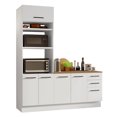 thumbnail image 1 of Madesa Hazel 2-Piece Kitchen Storage Set with 3 Door Pantry Cabinet and 3 Drawers Base Cabinet Adjustable Feet 74 Inch Wooden Modern Organization Units - White, 1 of 11