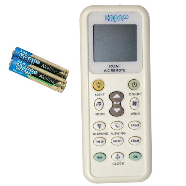 HQRP Universal Remote Control for FUJITSU 9R2, 12R2, 9RLFW, 12RLFW, 9RLS, 12RLS, 15RLS, Comfort-Aire 6711A20089K RAD-183A RAD-243A REG-183A REG-243A RAD-121B RAD-183B Air Conditioner
