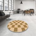 thumbnail image 4 of Ahgly Company Tapis Rectangulaire d'Intérieur Lavable en Machine Jaune Transitionnel, 2 Pieds x 3 Pieds, 4 of 7