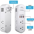 thumbnail image 4 of Bell + Howell Swivel Power avec Protection Contre les Surtensions, 6 Prises Électriques, 3 Ports USB et Rotation Pivotante, 4 of 8