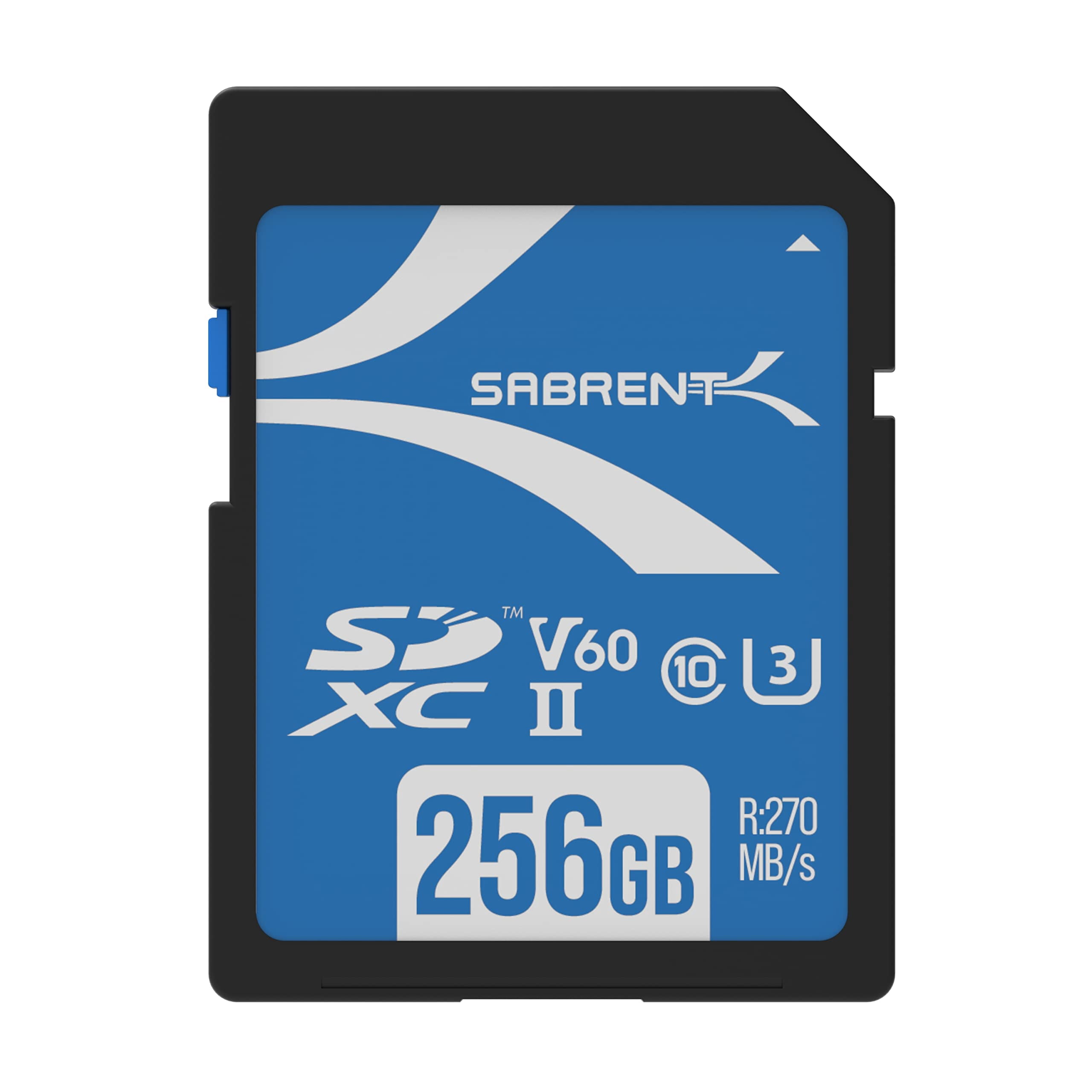 SABRENT Rocket V60 256 Go SD UHS-II Carte Mémoire R270MB/s W170MB/s (SD-TL60-256GB)