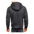 thumbnail image 4 of Kmbangi Hooded Jacket+Solid Color Long Sleeve Sweatshirt with Zipper Pocket, 4 of 6