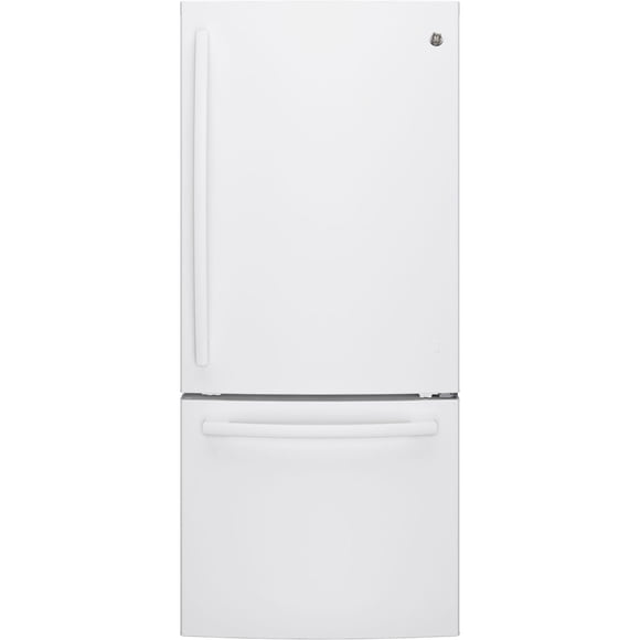 GE 20.9 cu.ft. Bottom Freezer Refrigerator White GDE21DGKWW