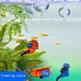 thumbnail image 3 of Blue Guy Diver Ornament For Aquarium Fish Tank Diving Man Sculpture, 3 of 7