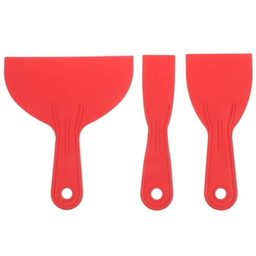 KAKOWELY 3 Pcs Grattoirs à Pâte Grattoirs à Peinture en Plastique Grattoir en Plastique Outils Épandeur en Plastique Grattoirs à Spackle Grattoirs à Pâte en Plastique Grattoir pour Cloison Sèche Spackle Rubanage de Boue,7.09x"X6.1"X0.04 Pouces
