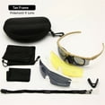 thumbnail image 5 of Polarized Military Sunglasses Ballistic Army Goggles Men Frame 3/4 Lens Combat War Game Eyeshields, 5 of 5