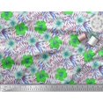 thumbnail image 2 of Soimoi Poly Georgette Fabric Floral & Leaves Tropical Print Fabric by The Yard 52 Inch Wide, 2 of 2